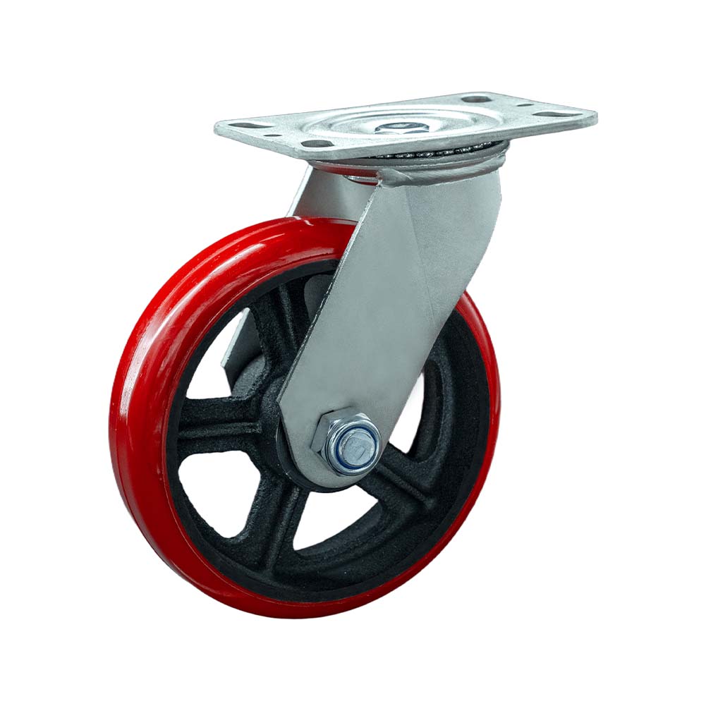 Heavy Duty Iron Core Polyurethane Tread Swivel Caster(DS-42 Series)