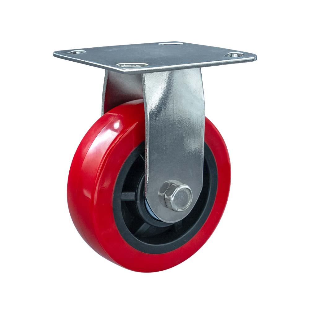  304 Stainless Steel Medium Duty TPU Rigid Caster (DS-34 Series)