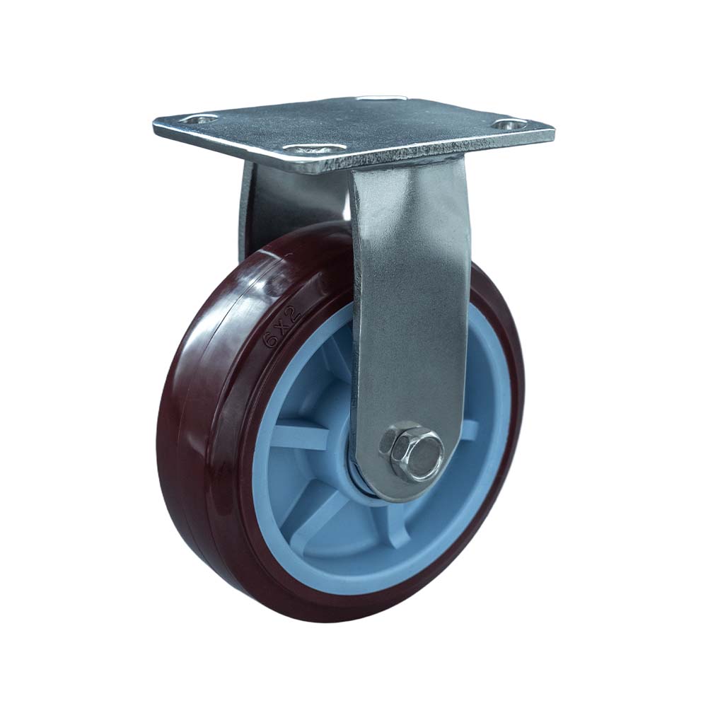  304 Stainless Steel  Heavy Duty TPU Rigid Caster (DS-40 Series)